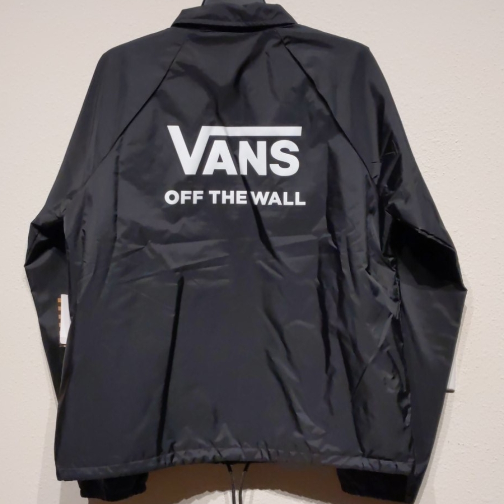 NWT Vans Checkerboard Button Down Coach Jacket